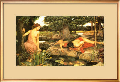 Echo And Narcissus, C.1903 by John William Waterhouse Pricing Limited Edition Print image