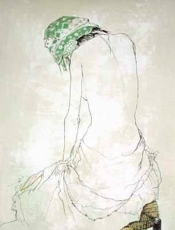 Le Foulard Vert by Jean Jansem Pricing Limited Edition Print image