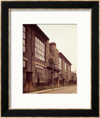 View Of The Exterior, Built 1897-99 by Charles Rennie Mackintosh Pricing Limited Edition Print image