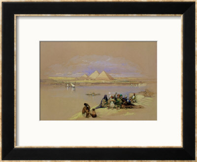 The Pyramids At Giza, Near Cairo by David Roberts Pricing Limited Edition Print image
