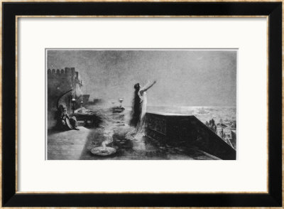 Salammbo, Priestess In The Temple Of Tanit, Begs Divine Aid Against The Mercenaries by P. Sinibaldi Pricing Limited Edition Print image