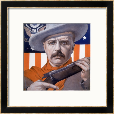 Theodore Roosevelt 26Th American President: A Satirical View by Rene Lelong Pricing Limited Edition Print image