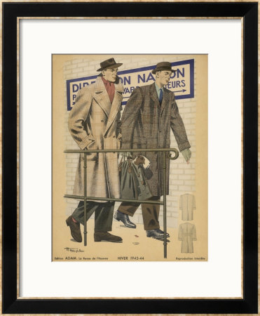Men's Coats 1943 by Henjic Pricing Limited Edition Print image