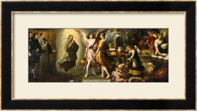The Angels' Kitchen, 1646 by Bartolome Esteban Murillo Pricing Limited Edition Print image