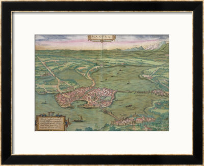 Map Of Mantua, From Civitates Orbis Terrarum By Georg Braun And Frans Hogenberg, 1575 by Joris Hoefnagel Pricing Limited Edition Print image
