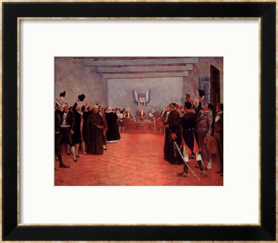 The Congress Of Tucuman, The Declaration Of Independence Of Argentina From Spain In 1816 by Francisco Fortuny Pricing Limited Edition Print image