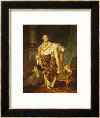 Louis Xvi (1754-93) King Of France In Coronation Robes, 1777 by Joseph Siffred Duplessis Pricing Limited Edition Print image
