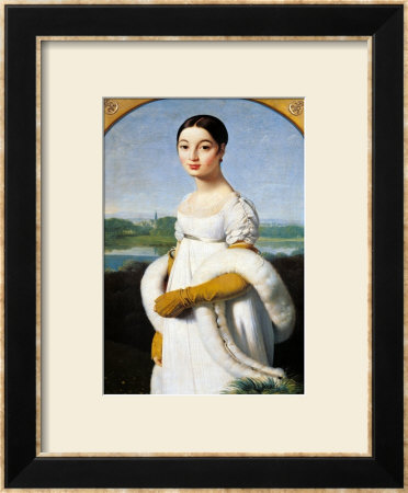 Portrait Of Mademoiselle Caroline Riviere (1793-1803) 1805 by Jean-Auguste-Dominique Ingres Pricing Limited Edition Print image
