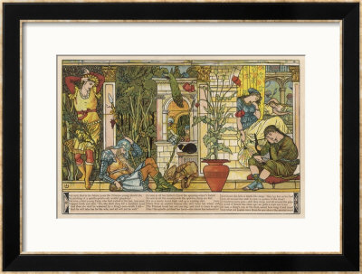 The Palace And All The Princess's Attendants Sleep And Will Go On Sleeping Till The Prince Arrives by Walter Crane Pricing Limited Edition Print image