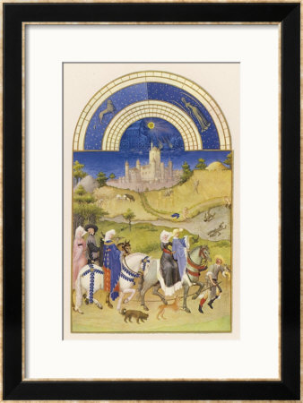 Hawking In Medieval France by Pol De Limbourg Pricing Limited Edition Print image