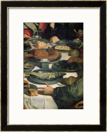 The Last Supper, Detail Of The Food by Daniele Crespi Pricing Limited Edition Print image