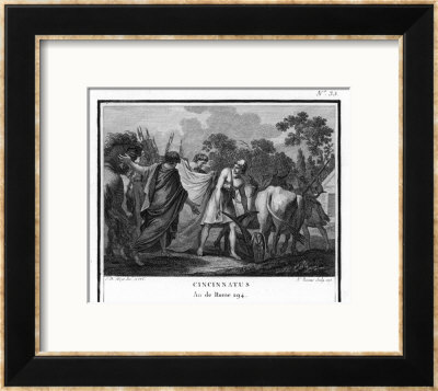 Cincinnatus Is Called From The Plow To Serve As Consul by Augustyn Mirys Pricing Limited Edition Print image