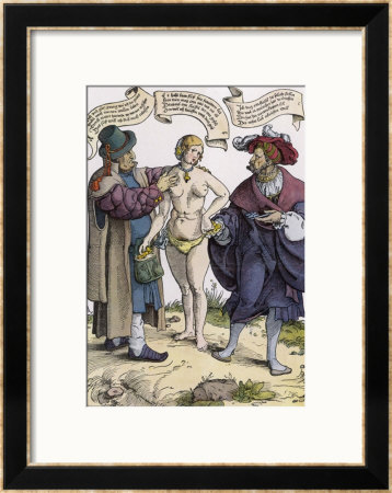 Marrying For Money This Cunning Lady Marries A Rich Man Then Passes His Gold To Her Lover by Peter Floetner Pricing Limited Edition Print image