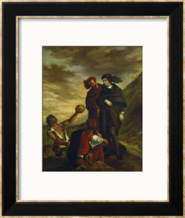 Hamlet And Horatio In The Churchyard by Eugene Delacroix Pricing Limited Edition Print image