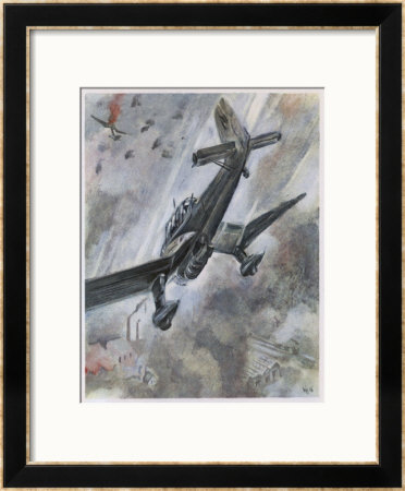 Stuka Dive-Bombers Of The Luftwaffe In Action by A.W. Diggelmann Pricing Limited Edition Print image