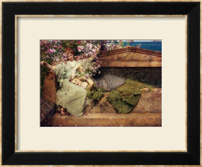 In A Rose Garden, 1889 by Sir Lawrence Alma-Tadema Pricing Limited Edition Print image