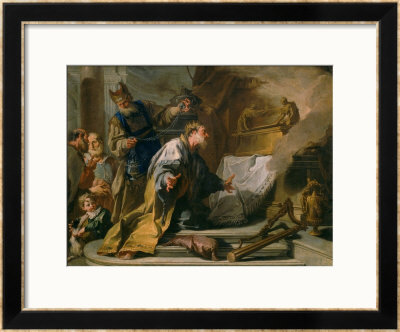 David Before The Ark Of The Covenant, Vasari Corridor, Uffizi Gallery, Florence by Giovanni Battista Pittoni Pricing Limited Edition Print image