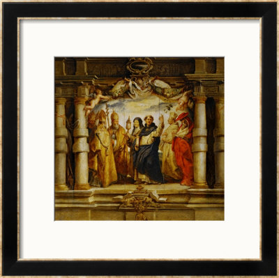 Saint Clara Between Priests And Churchfathers (Saint Ambrosius) by Peter Paul Rubens Pricing Limited Edition Print image