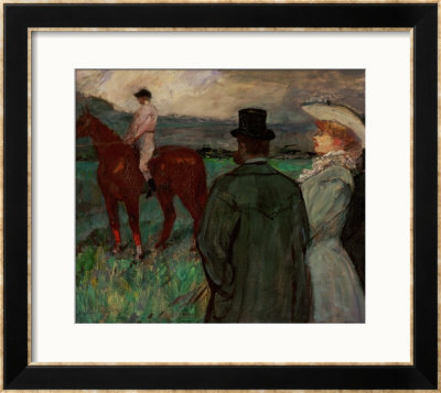 At The Race Tracks, 1899 by Henri De Toulouse-Lautrec Pricing Limited Edition Print image