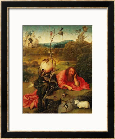 Saint John Baptist In Meditation by Hieronymus Bosch Pricing Limited Edition Print image