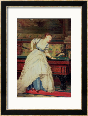 The Game Of Billiards by Charles Edouard Boutibonne Pricing Limited Edition Print image
