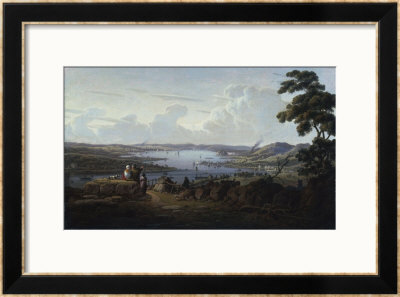 View Of Dunbarton And The River Clyde, 1817 by Thomas Birch Pricing Limited Edition Print image
