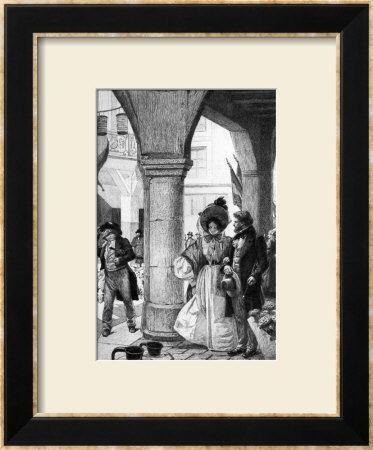 Emma Bovary Walking With A Companion From Madame Bovary By Gustave Flaubert by Alfred Paul Marie Richemont Pricing Limited Edition Print image