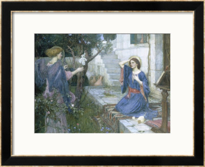 The Annunciation, C.1914 by John William Waterhouse Pricing Limited Edition Print image