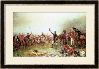 The Battle Of Waterloo, 18Th June 1815 by Robert Alexander Hillingford Pricing Limited Edition Print image