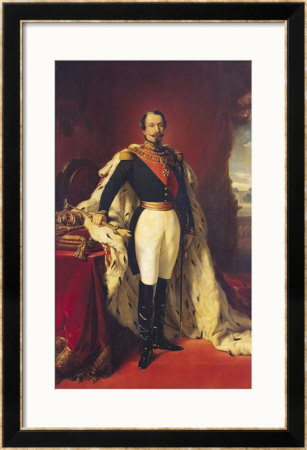 Portrait Of Napoleon Iii (1808-73) Emperor Of France by Franz Xavier Winterhalter Pricing Limited Edition Print image
