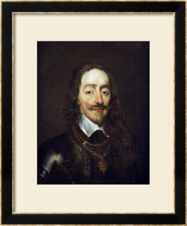 Portrait Of King Charles I, Bust Length, Wearing Armour And The Collar Of The Order Of The Garter by William Dobson Pricing Limited Edition Print image