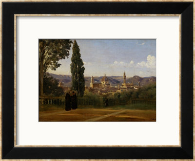 Florence, Seen From The Boboli-Gardens by Jean-Baptiste-Camille Corot Pricing Limited Edition Print image