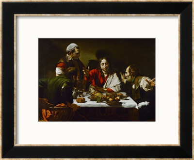 Supper At Emmaus, 1601 by Caravaggio Pricing Limited Edition Print image