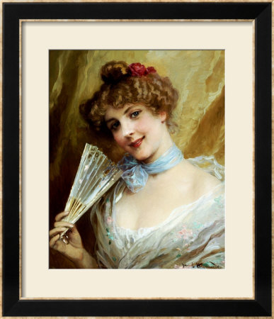 Lady With A Fan by Daniel Hernandez Pricing Limited Edition Print image