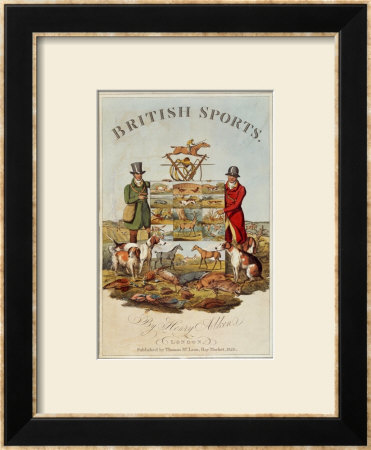 Title Page From ' The National Sports Of Great Britain By Henry Alken, 1821 by Henry Thomas Alken Pricing Limited Edition Print image