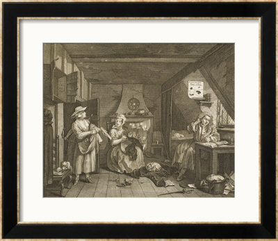 The Distressed Poet A Poor Poet Wonders What To Write by William Hogarth Pricing Limited Edition Print image
