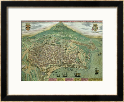 Map Of Catania, From Civitates Orbis Terrarum By Georg Braun And Frans Hogenberg, Circa 1572 by Joris Hoefnagel Pricing Limited Edition Print image