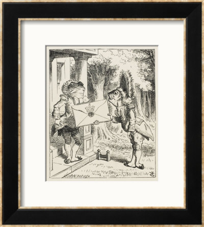 The Fish Footman And The Frog Footman by John Tenniel Pricing Limited Edition Print image