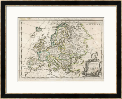 Map Of Europe by J. Gibson Pricing Limited Edition Print image
