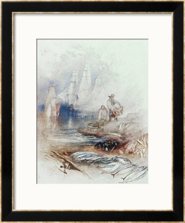 Mackerel On The Beach, Circa 1830-35 by William Turner Pricing Limited Edition Print image