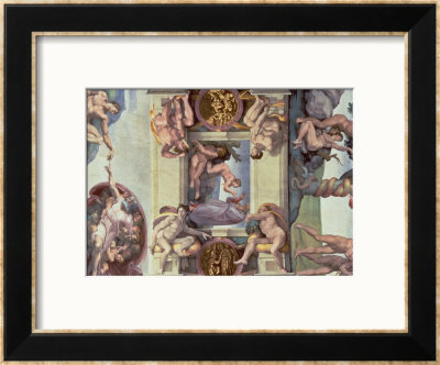 Sistine Chapel Ceiling : The Creation Of Eve, 1510 by Michelangelo Buonarroti Pricing Limited Edition Print image
