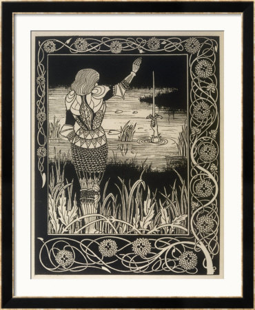 Sir Bedivere Returns Excalibur To The Lake by Aubrey Beardsley Pricing Limited Edition Print image