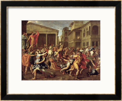 The Rape Of The Sabines, Circa 1637-38 by Nicolas Poussin Pricing Limited Edition Print image