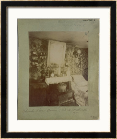 Bedroom Of A Female Worker, Rue De Belleville, Paris, 1910 by Eugene Atget Pricing Limited Edition Print image