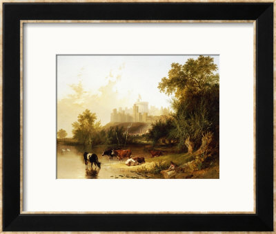 A View Of Windsor Castle From The Thames by Henry John Boddington Pricing Limited Edition Print image