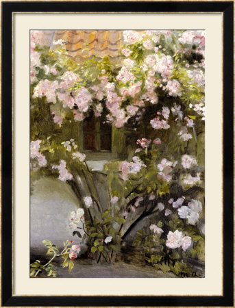 Climbing Roses, 1912 by Michael Peter Ancher Pricing Limited Edition Print image