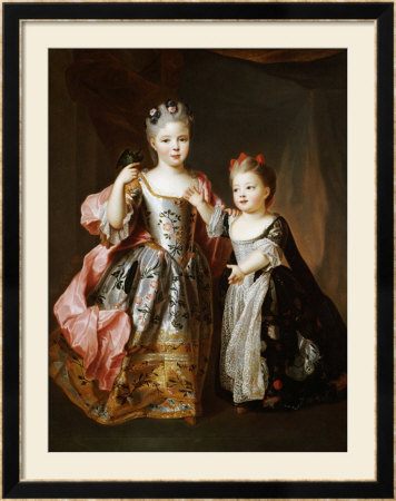 Portrait Of Two Young Girls by Alexis-Simon Belle Pricing Limited Edition Print image