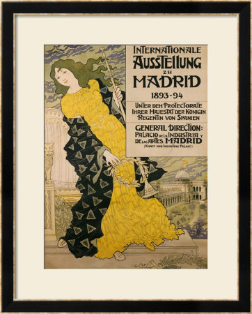 Internationale Ausstellung Zu Madrid, 1893 by Eugene Grasset Pricing Limited Edition Print image
