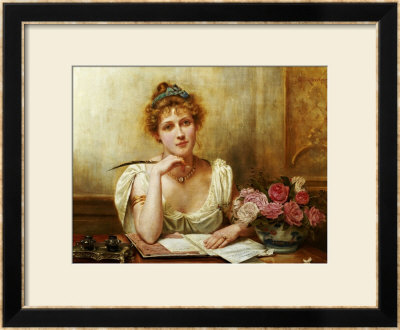 Letter, The by George Goodwin Kilburne Pricing Limited Edition Print image