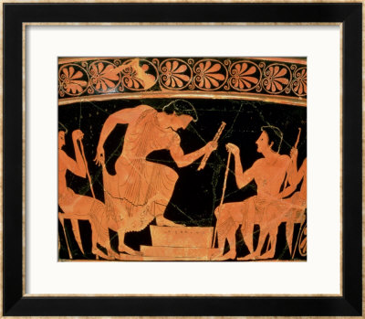 A Musical Contest, Detail From An Attic Red-Figure Calyx-Krater, From Cervetri, Circa 510 Bc by Euphronios Pricing Limited Edition Print image